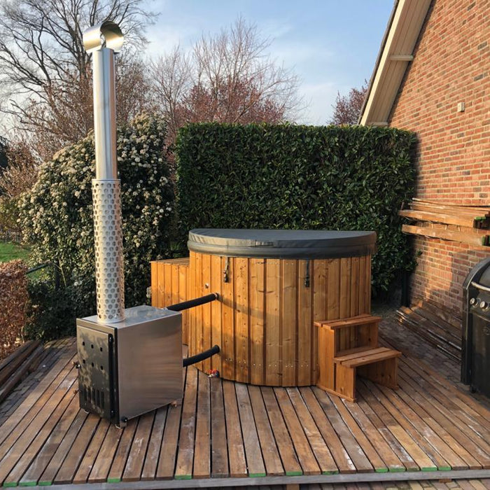 Ontdek onze gloednieuwe "Tonne hot tub"
