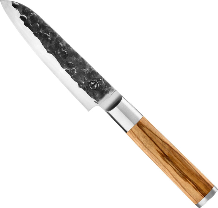 Couteau Santoku forgé en olivier - 14 cm