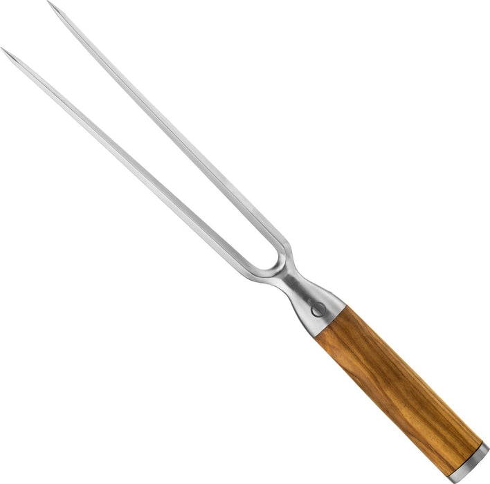 Fourchette à découper en olive forgée
