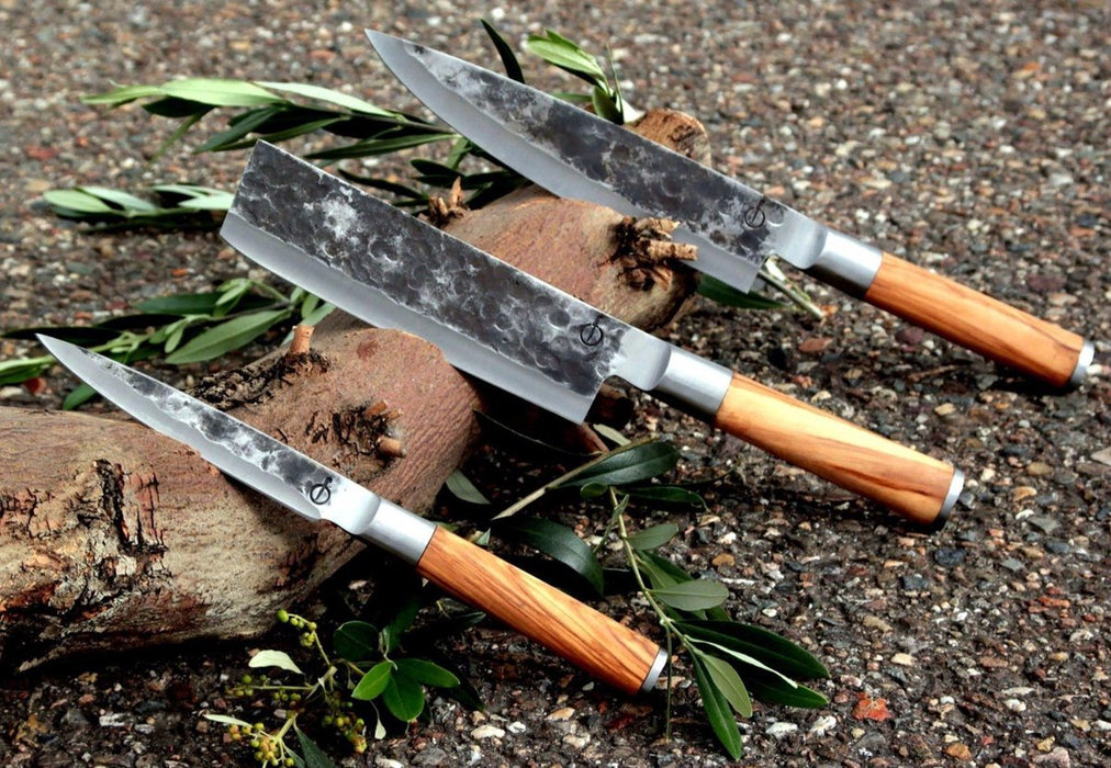 Forged Olive - 3delige messenset