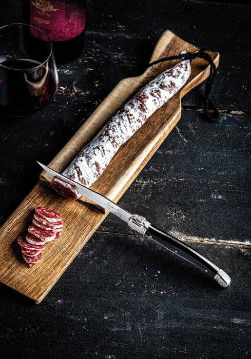 Worstplankje Acaciahout met Zwart mes