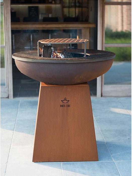 Barbecue/brasero avec gril White Fire BBQ