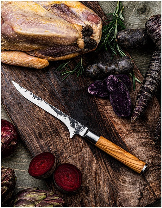 Forged Olive Uitbeenmes