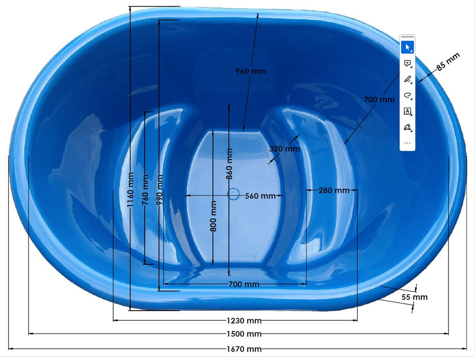 Spa B-lazy ofuro - 800 litres