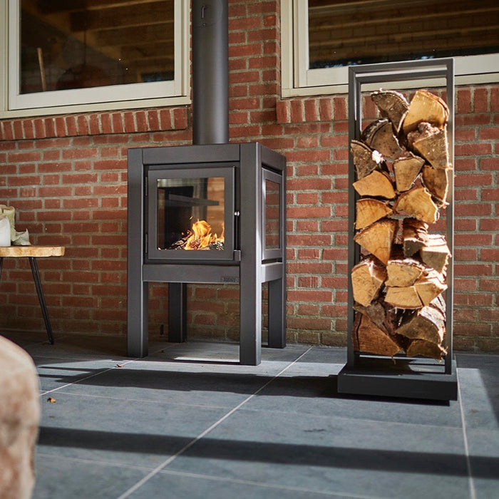 Cheminée de terrasse Quaruba XL - Inox Noir
