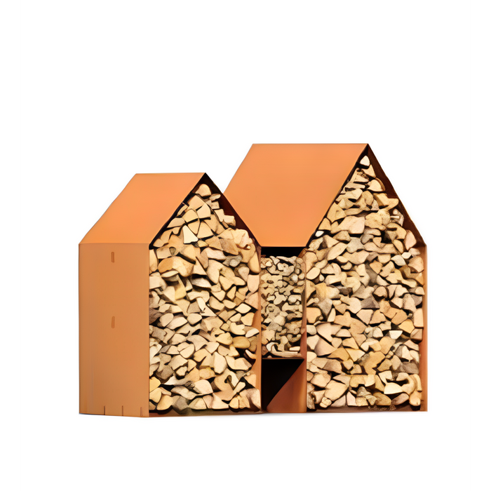 Stockage de bois Bruges 2 modules