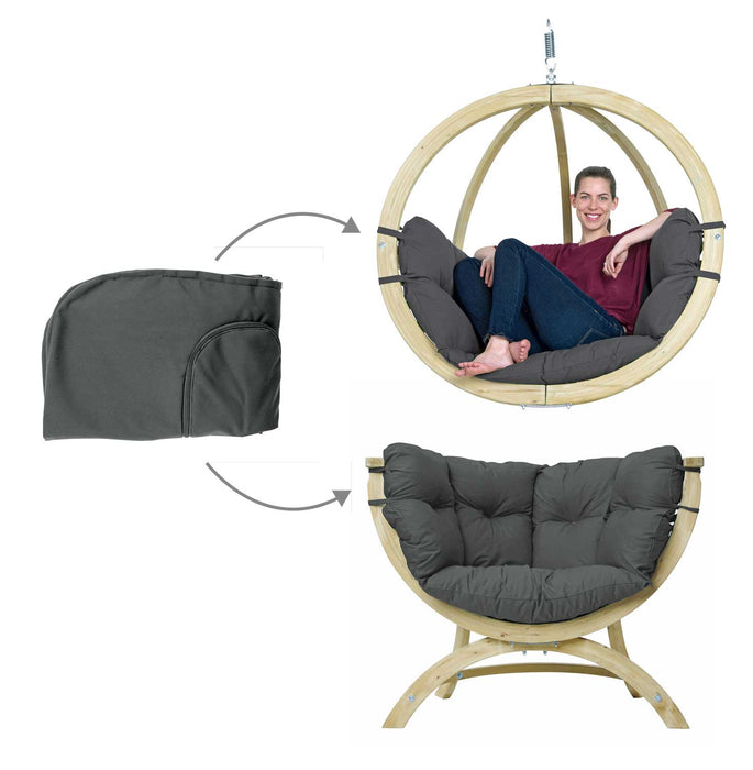 Taie d'oreiller (housse) pour Globo ou Siena Uno - anthracite