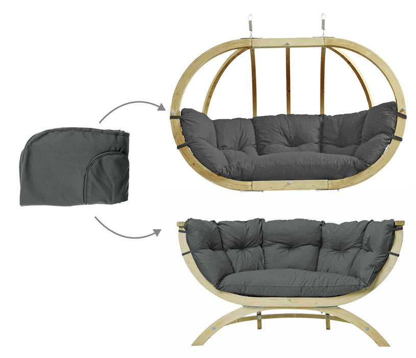 Taie d'oreiller (housse) pour Globo Royal ou Siena Due - anthracite