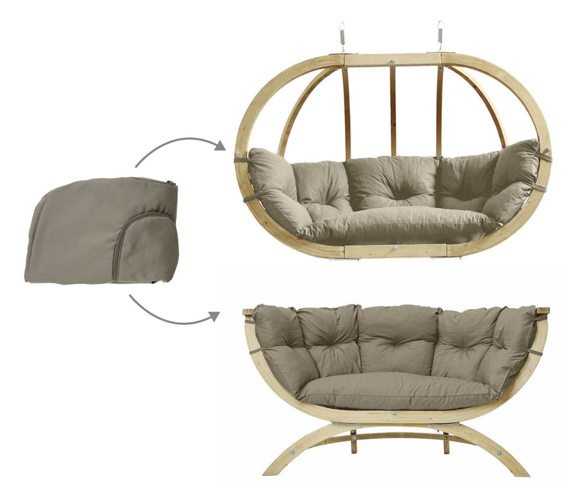 Taie d'oreiller (housse) pour Globo Royal ou Siena Due - taupe