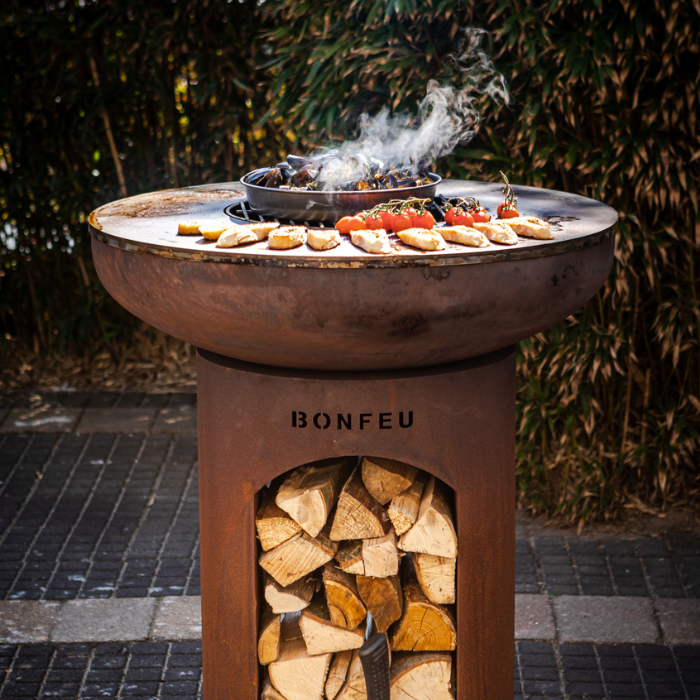 BonFeu BonBiza Acier Corten Ouvert