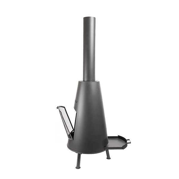 Cheminée de jardin noire BonPyra