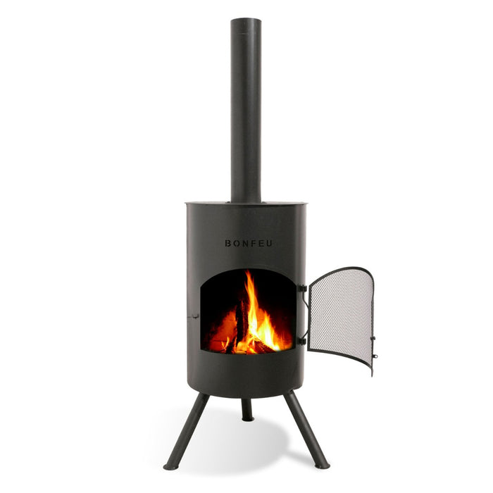 Cheminée de jardin BonFeu BonTon 40 noire