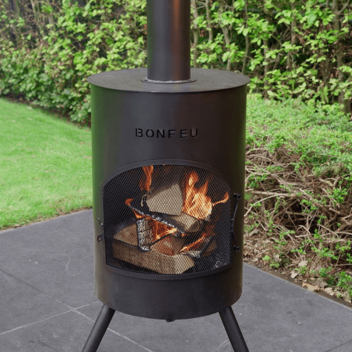 Cheminée de jardin BonFeu BonTon 40 noire