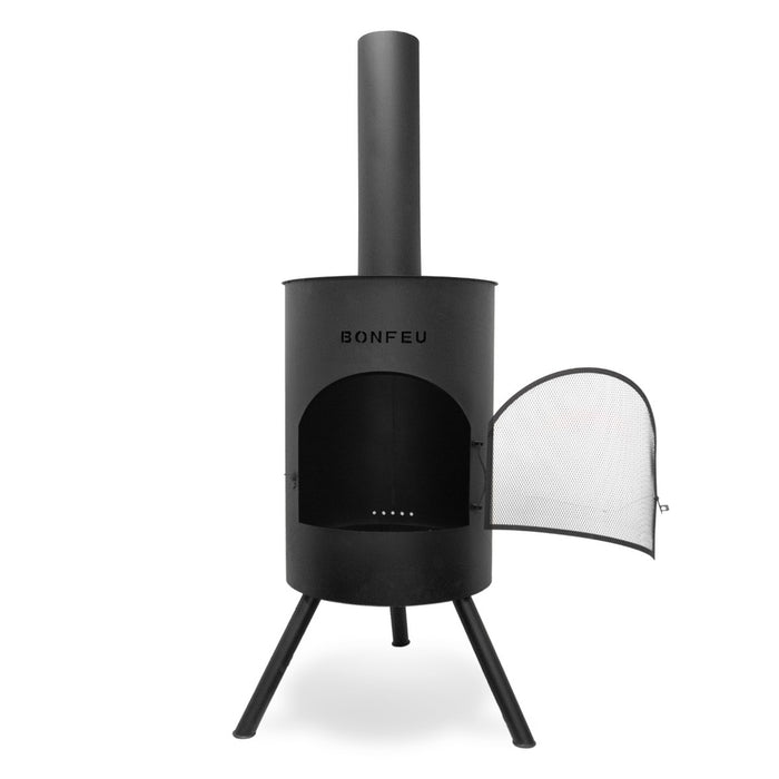 Cheminée de jardin BonFeu BonTon 60 noire