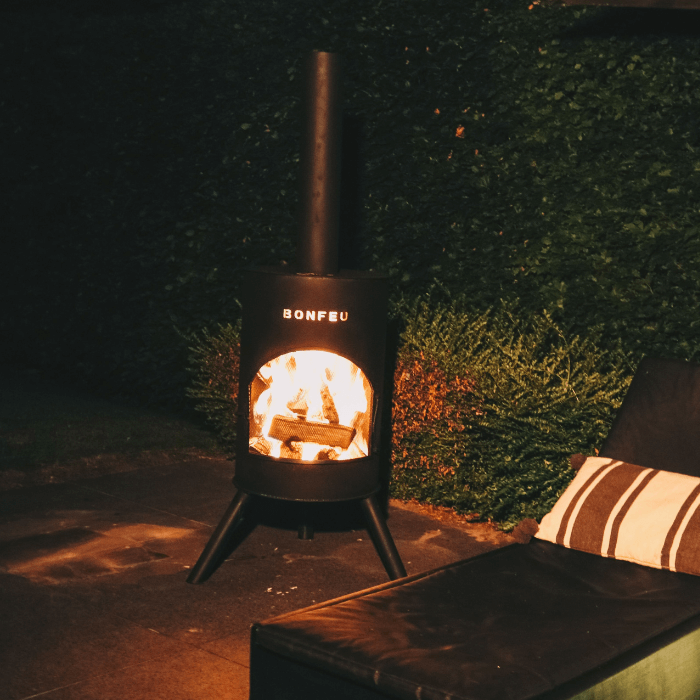 Cheminée de jardin BonFeu BonTon 60 noire