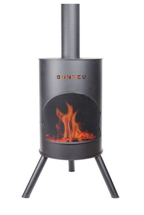 Cheminée de jardin BonFeu BonTon 60 noire
