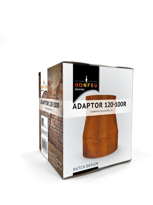 Raccord BonFeu Ø12 à Ø10 cm Noir