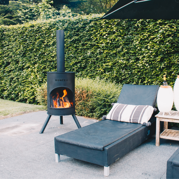 Cheminée de jardin BonFeu BonTon 40 noire