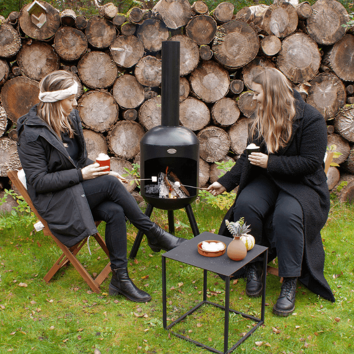 Cheminée de jardin noire BonFeu BonSelo