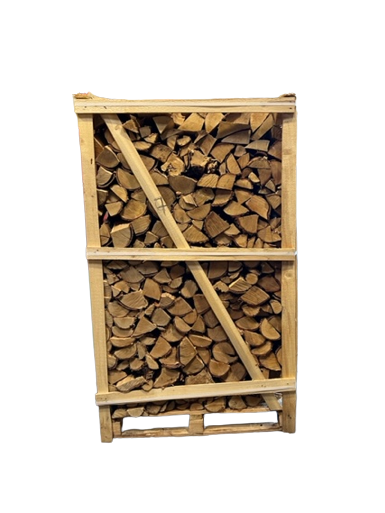Bois de chauffage de hêtre, séché au four, palette entière (blocs d'environ 30 cm) - collecté