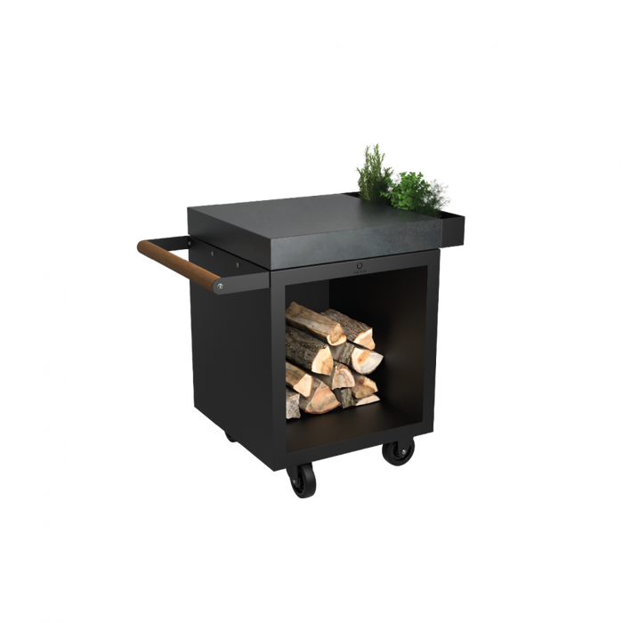Table de mise en place OFYR noire 65 PRO en céramique gris foncé