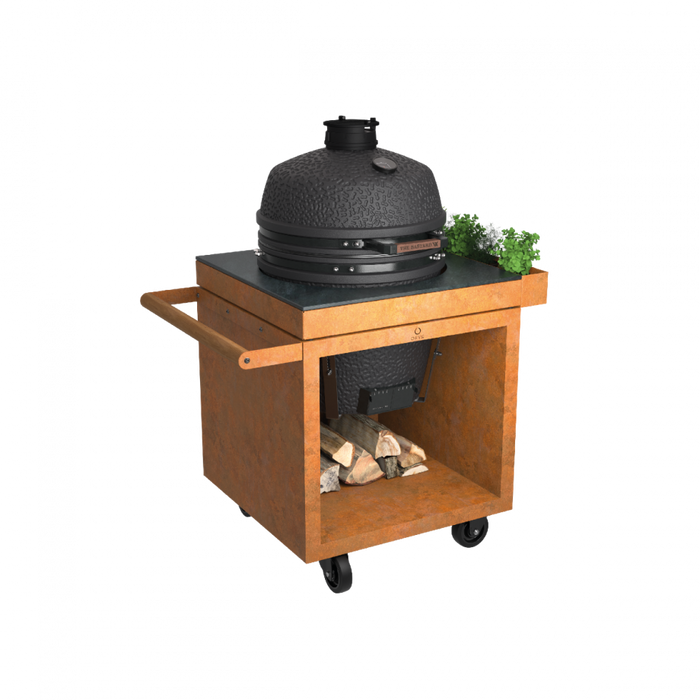 Table OFYR Kamado Corten 75 PRO+ Corten Gris Foncé Céramique