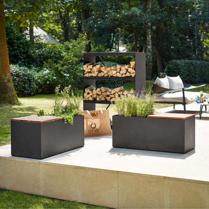 Banc de jardin d'herbes aromatiques OFYR noir
