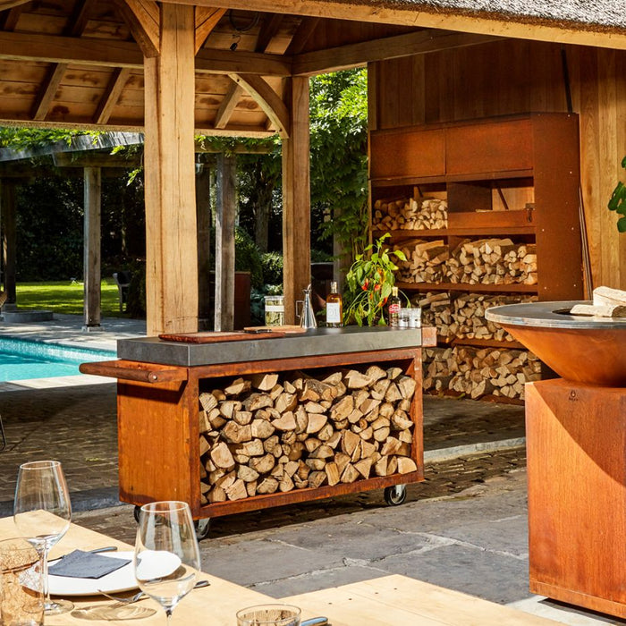 Table de mise en place OFYR Corten 135 PRO Gris foncé Céramique