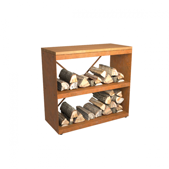 Topdeal: Wood Storage Corten Dressoir