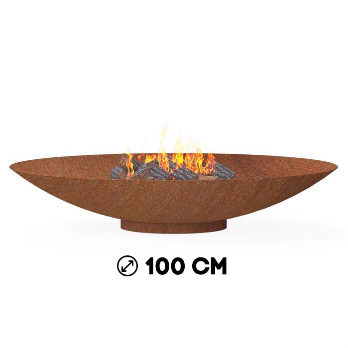 Brasero en acier Corten - 100 cm