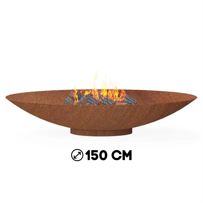 Brasero en acier Corten - 150 cm
