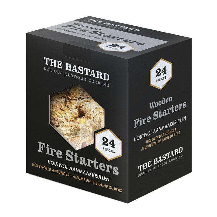 The Bastard fire starter aanmaak wokkels houtkrullen 24 stuks