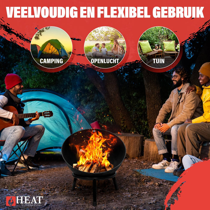 HEAT Vuurkof Kappa Zwart