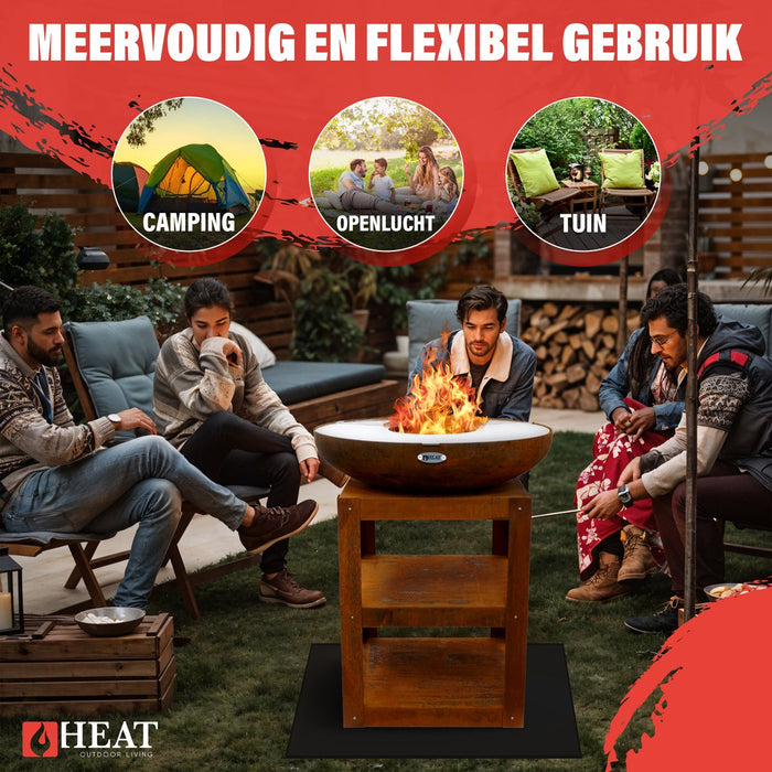 HEAT Bakka Vuurschaal met Bakplaat