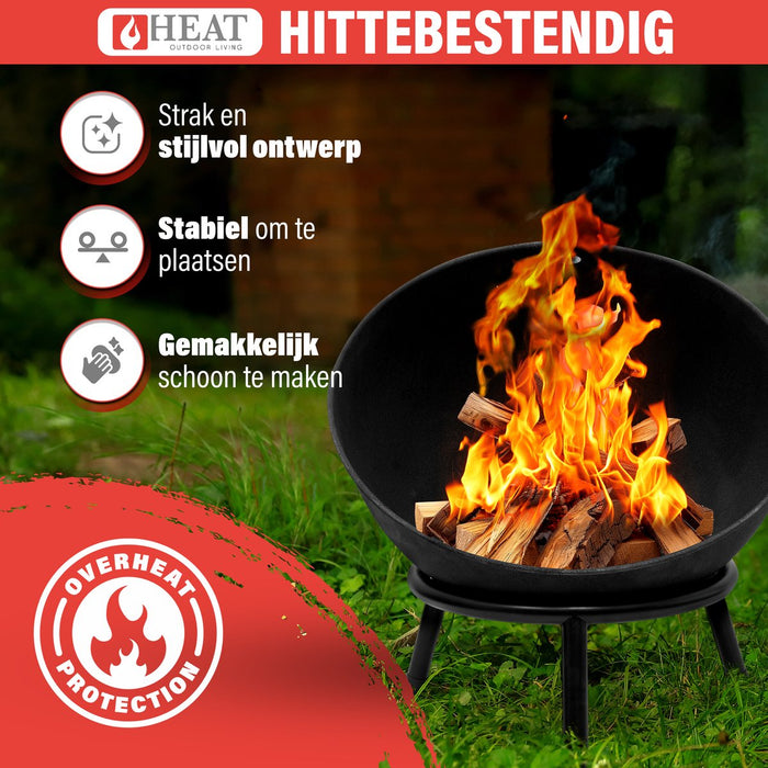 HEAT Vuurkof Kappa Zwart