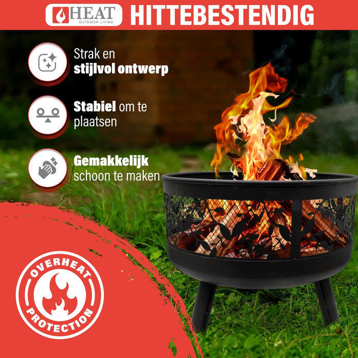HEAT Vuurkorf Alna met Vonkenscherm en grillrooster