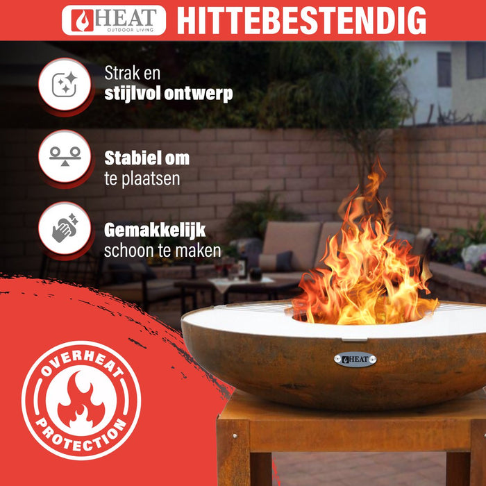 HEAT Bakka Vuurschaal met Bakplaat