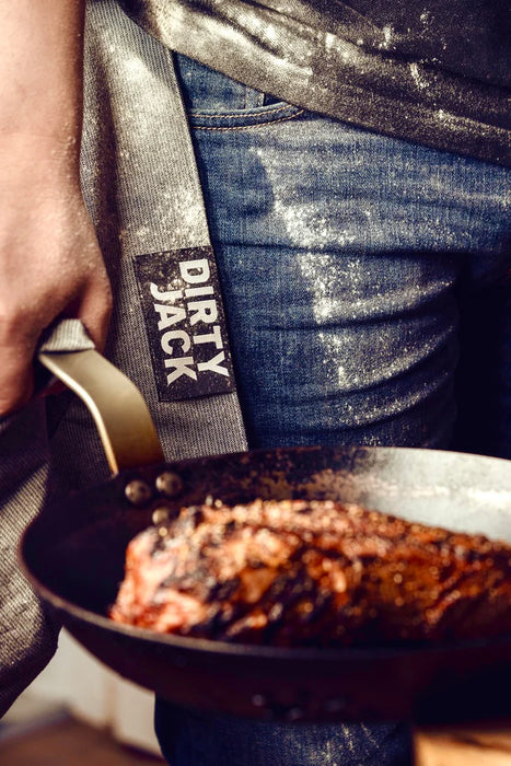 DIRTY JACK doek Charcoal - zwart label