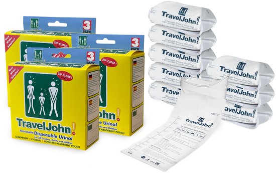 TravelJohn Plaszak - 9 stuks