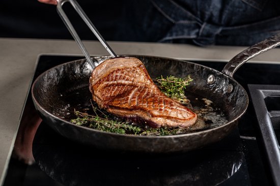 Forged Essentials braadpan Ø24 cm met steel voor alle vuren incl. inductie