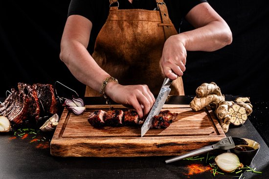 Forged Essentials snijplank acacia - medium 45 x 30 x H3,5CM