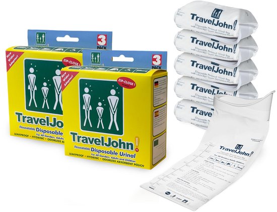 TravelJohn Plaszak - 6 stuks