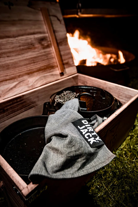 DIRTY JACK doek Charcoal - zwart label