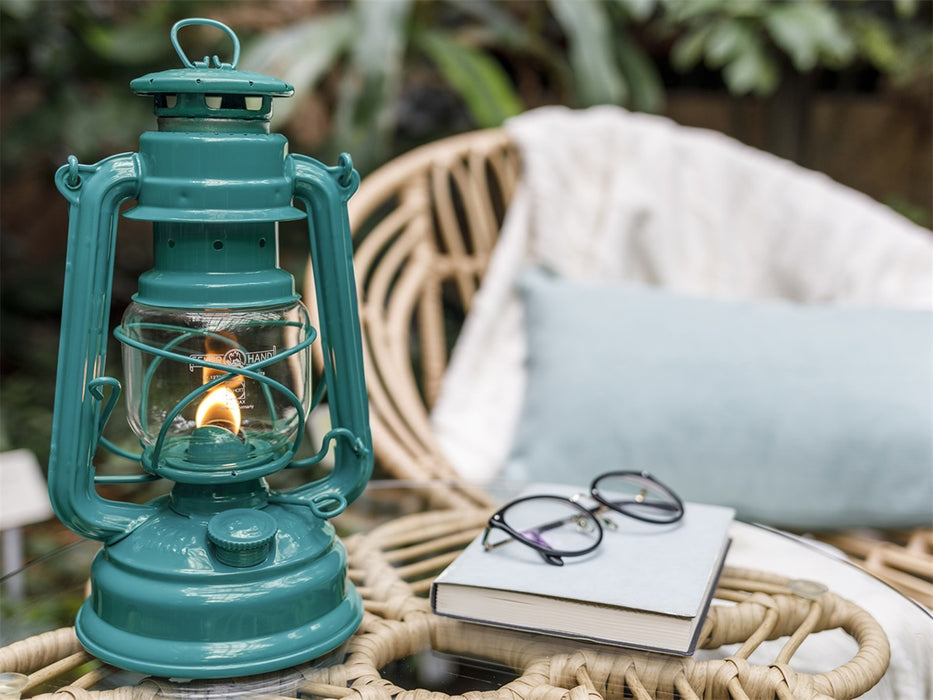 Feuerhand Stormlamp 276 - Teal Blauw