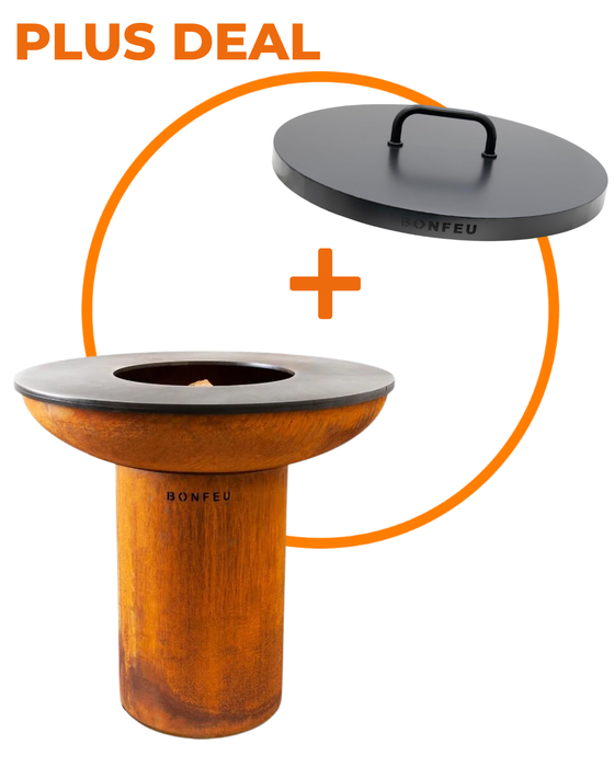 Bundel Deal: BONFEU Bonbiza XL Cortenstaal + Gratis Beschermdeksel