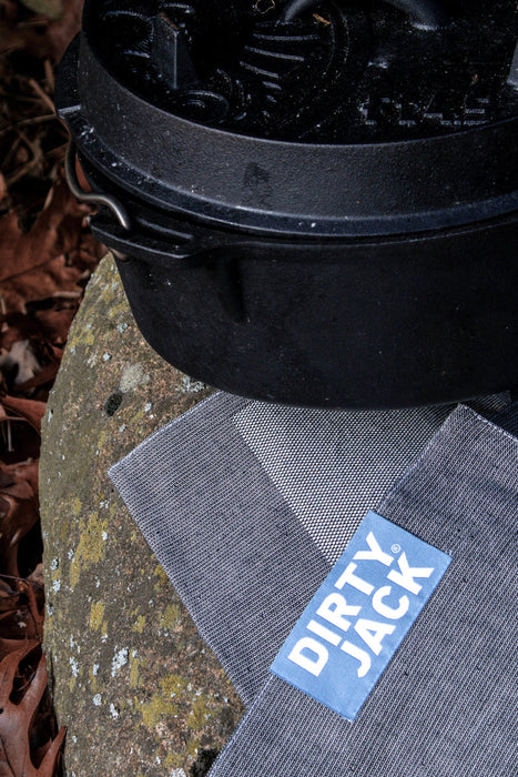 DIRTY JACK doek Charcoal - steel blue - staal blauw