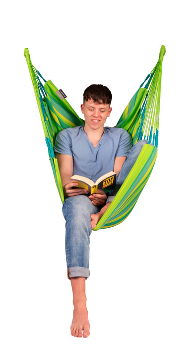 LA SIESTA Cumbia Outdoor Lime - Hangstoel - Weerbestendig - Basic maat