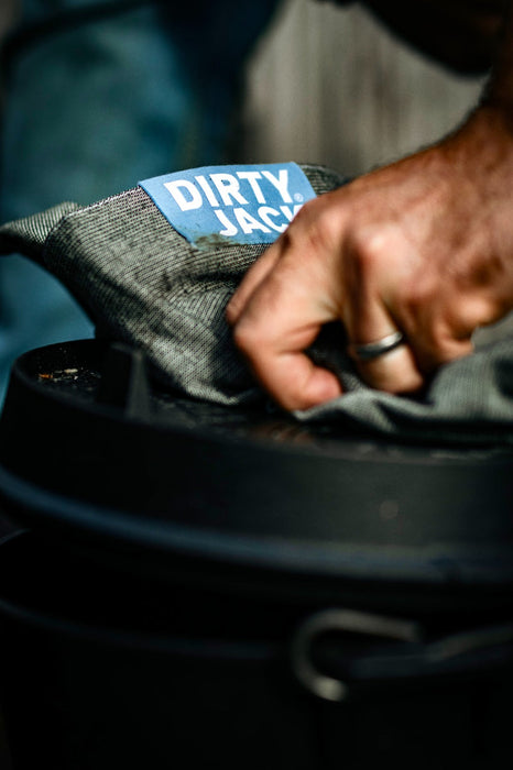 DIRTY JACK doek Charcoal - steel blue - staal blauw