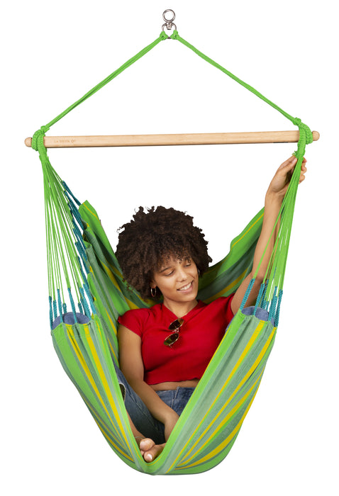 LA SIESTA  Domingo Lime - Hangstoel - Weerbestendig - Comfort maat