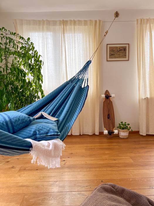 LA SIESTA Flora hangmat - Blue Zebra - Kingsize